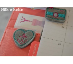 ITH - Felties Mix1  für Haarspangen, Broschen, Lesezeichen, Planer Clips, Glasmarkierer, Stifteaufsätze u.v.m.